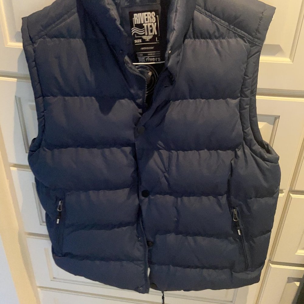 RiverTex Vest, water proof. Back, size L, quilted
